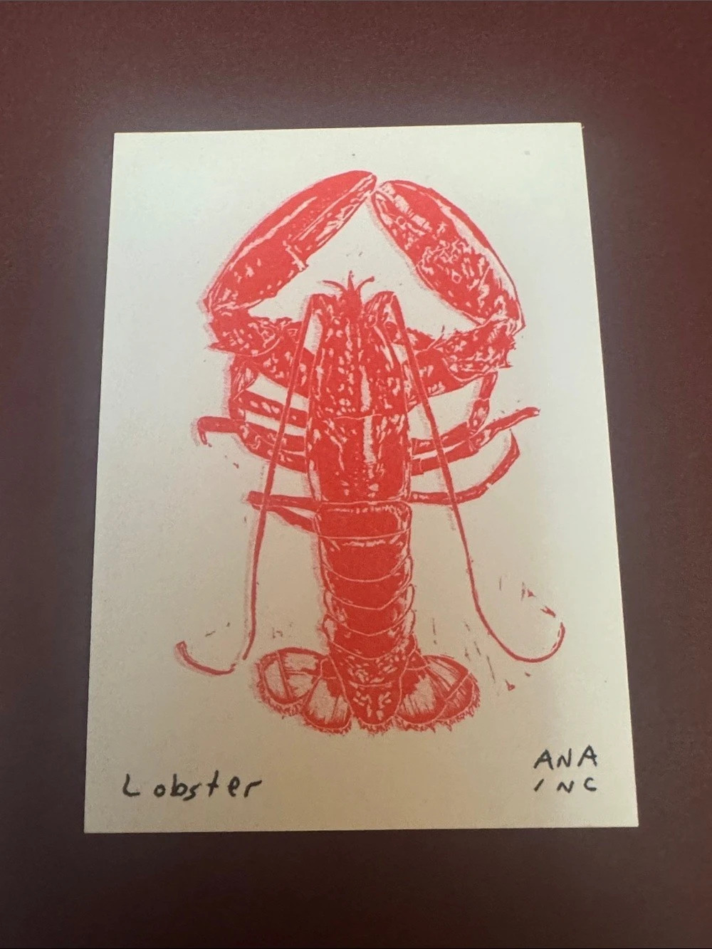Inciardi - Lobster - Mini Print